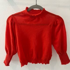 Women’s Red Top - Zara Size S